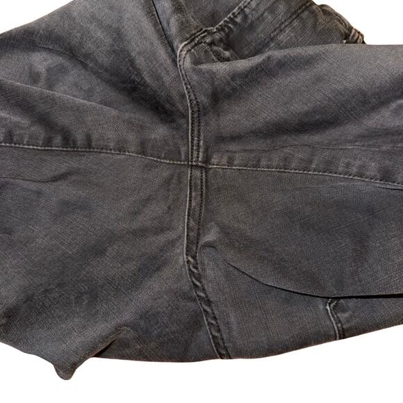 FRAME Le Crop Mini Boot Black Jeans 33 High Rise Designer Denim - Picture 3 of 6